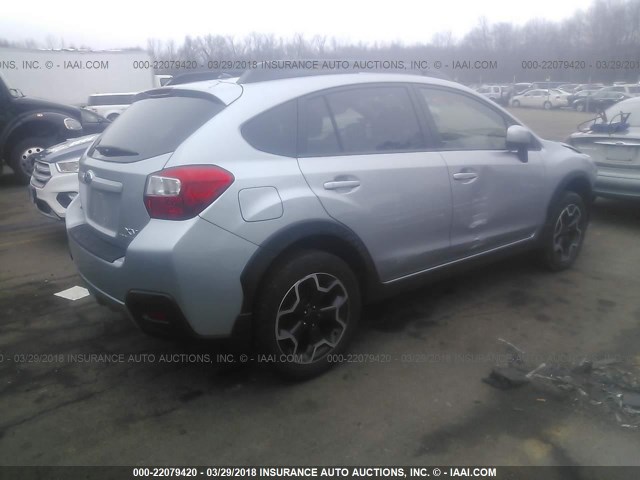 JF2GPAGC1D2881660 - 2013 SUBARU XV CROSSTREK 2.0 LIMITED SILVER photo 4