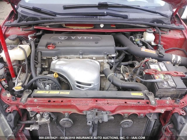JTKDE177250055190 - 2005 TOYOTA SCION TC 红色 照片 10