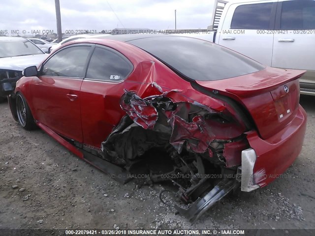 JTKDE177250055190 - 2005 TOYOTA SCION TC 红色 照片 3