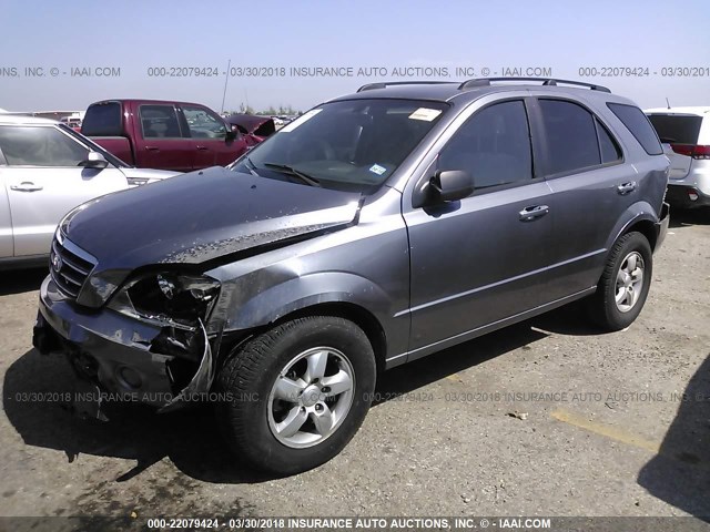 KNDJD735285850476 - 2008 KIA SORENTO EX/LX GRAY photo 2