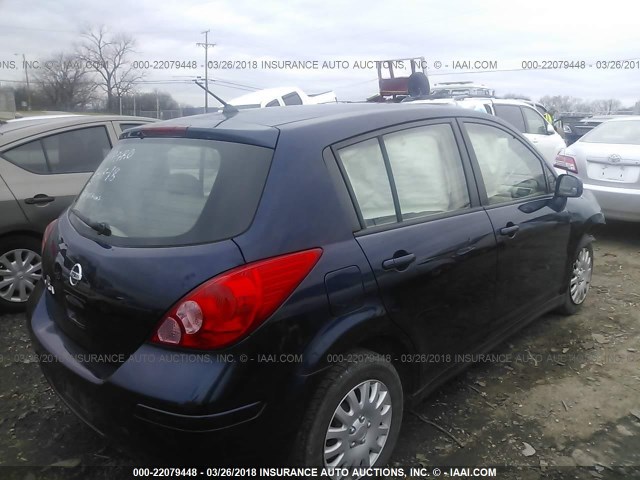 3N1BC13E29L355171 - 2009 NISSAN VERSA S/SL BLUE photo 4