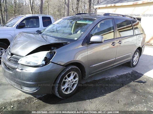 5TDBA22C95S050683 - 2005 TOYOTA SIENNA XLE/XLE LIMITED GRAY photo 2