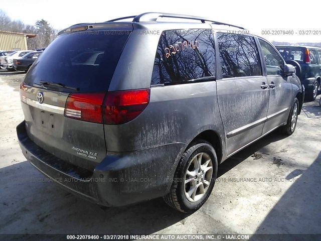 5TDBA22C95S050683 - 2005 TOYOTA SIENNA XLE/XLE LIMITED GRAY photo 4