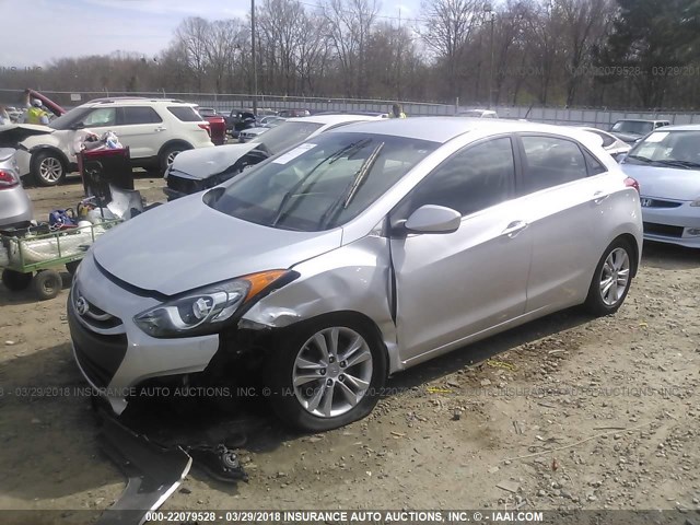 KMHD35LH9EU196071 - 2014 HYUNDAI ELANTRA GT SILVER photo 2