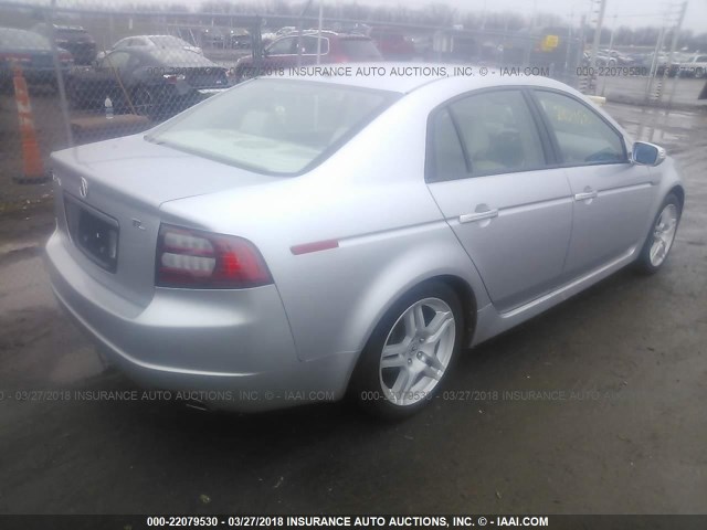 19UUA66238A039232 - 2008 ACURA TL SILVER photo 4