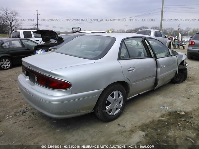 2G4WS52J521275339 - 2002 BUICK CENTURY CUSTOM SILVER photo 4