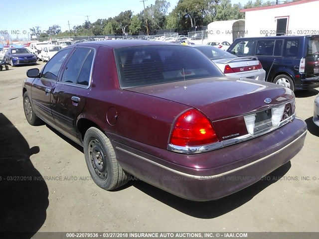 2FAFP71W05X176496 - 2005 FORD CROWN VICTORIA POLICE INTERCEPTOR MAROON photo 3