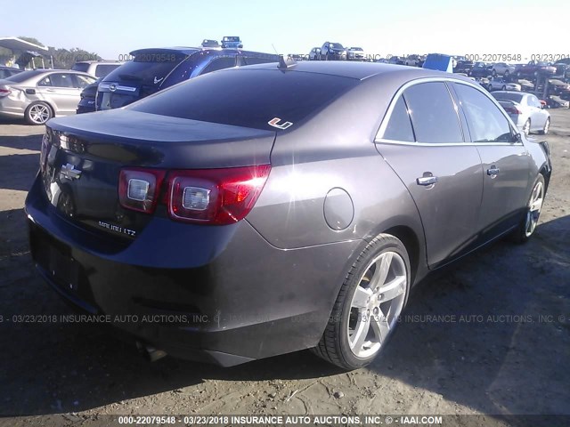 1G11H5SA6DF326798 - 2013 CHEVROLET MALIBU LTZ 棕色 照片 4