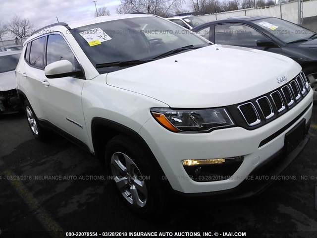 3C4NJDBB5JT101063 - 2018 JEEP COMPASS LATITUDE Weiß Foto 1