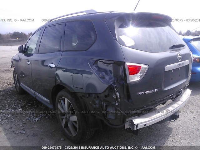 5N1AR2MN4DC606591 - 2013 NISSAN PATHFINDER S/SV/SL/PLATINUM 灰色 照片 3