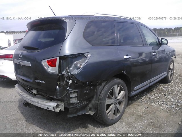 5N1AR2MN4DC606591 - 2013 NISSAN PATHFINDER S/SV/SL/PLATINUM 灰色 照片 4