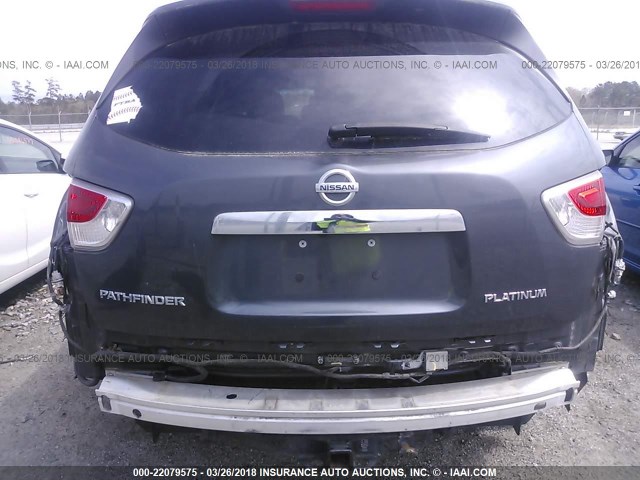 5N1AR2MN4DC606591 - 2013 NISSAN PATHFINDER S/SV/SL/PLATINUM 灰色 照片 6