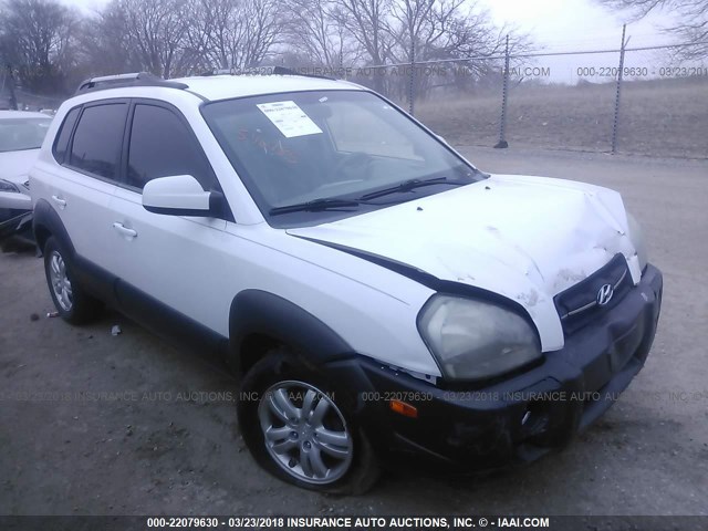 KM8JN72D46U302970 - 2006 HYUNDAI TUCSON GLS/LIMITED WHITE photo 1