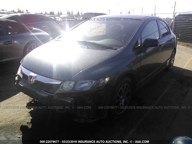 19XFA1F39AE016558 - 2010 HONDA CIVIC VP GRAY photo 2