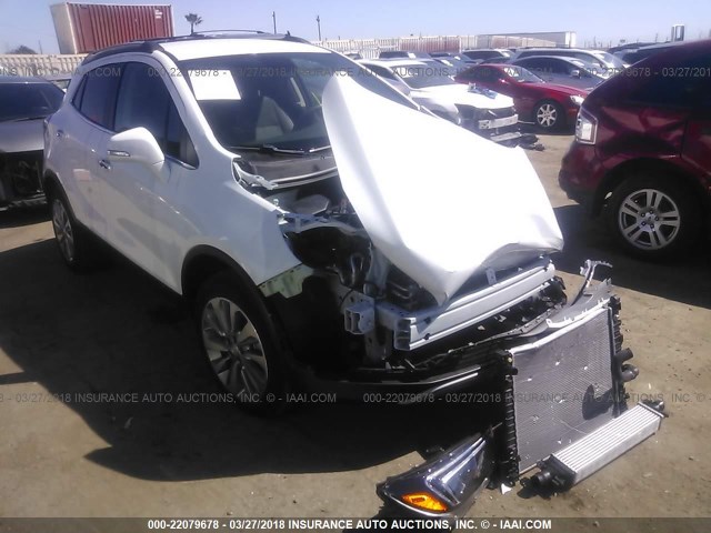 KL4CJASB0HB169508 - 2017 BUICK ENCORE PREFERRED WHITE photo 1