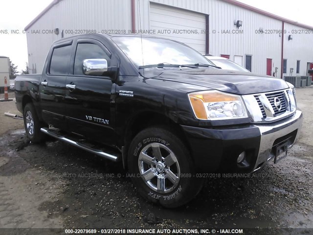 1N6BA0ED8CN305252 - 2012 NISSAN TITAN S/SV/SL/PRO-4X BLACK photo 1