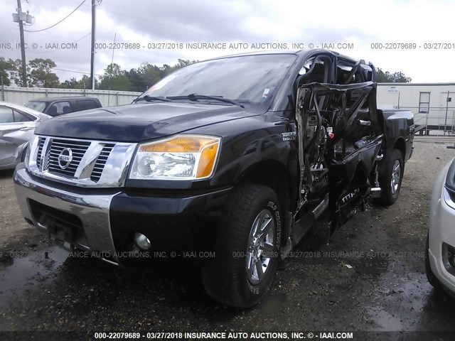 1N6BA0ED8CN305252 - 2012 NISSAN TITAN S/SV/SL/PRO-4X BLACK photo 2