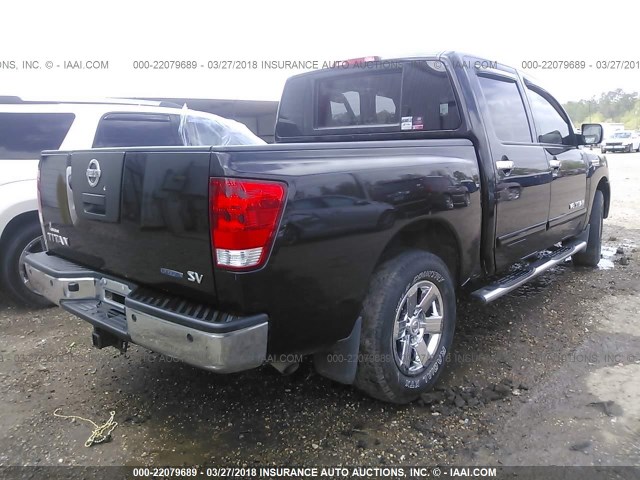 1N6BA0ED8CN305252 - 2012 NISSAN TITAN S/SV/SL/PRO-4X BLACK photo 4