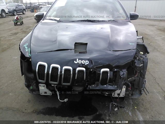 1C4PJLDS2EW118385 - 2014 JEEP CHEROKEE LIMITED BLACK photo 6