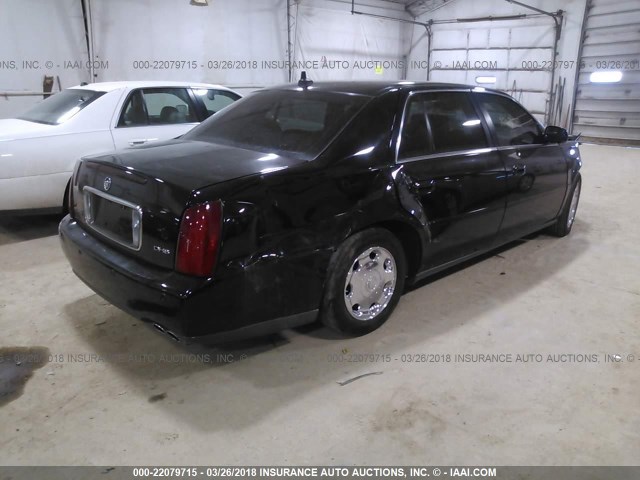 1G6KE57Y32U282393 - 2002 CADILLAC DEVILLE DHS BLACK photo 4