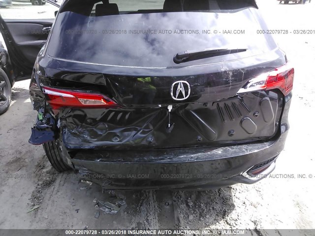 5J8TB3H35GL013148 - 2016 ACURA RDX BLACK photo 6