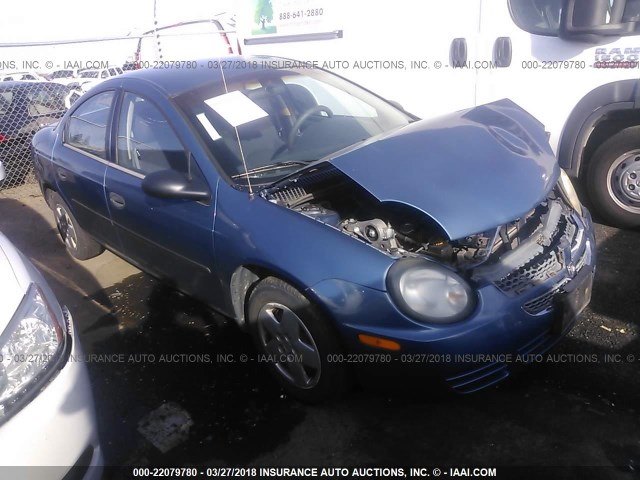 1B3ES26C03D192080 - 2003 DODGE NEON SE BLUE photo 1