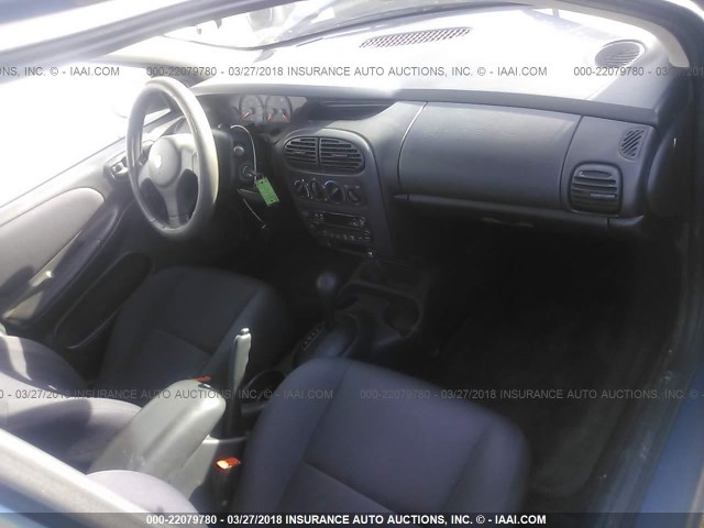 1B3ES26C03D192080 - 2003 DODGE NEON SE BLUE photo 5