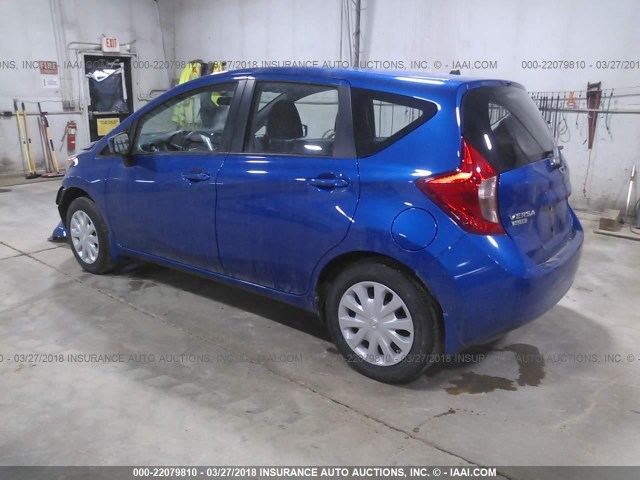 3N1CE2CP1FL397381 - 2015 NISSAN VERSA NOTE S/S PLUS/SV/SL/SR BLUE photo 3