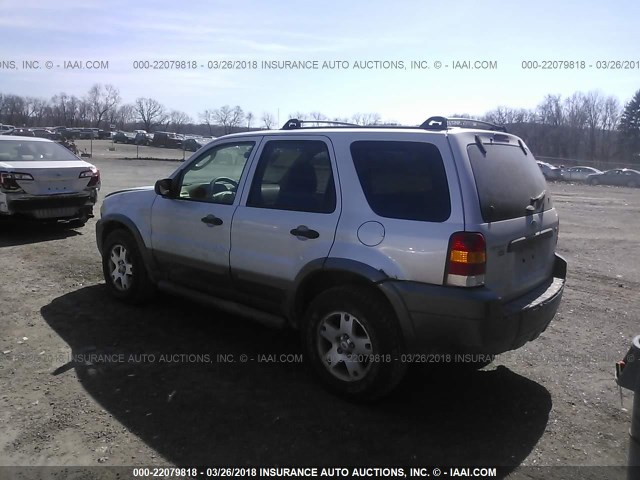 1FMYU93186KC24920 - 2006 FORD ESCAPE XLT SILVER photo 3