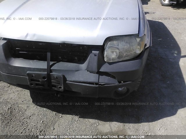 1FMYU93186KC24920 - 2006 FORD ESCAPE XLT SILVER photo 6