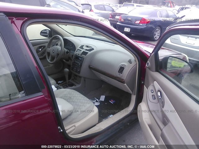 1G1ZT54834F172515 - 2004 CHEVROLET MALIBU LS მუქწითელი ფოტო 5