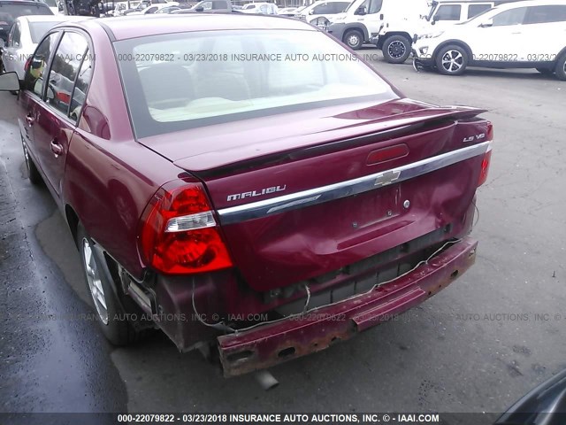 1G1ZT54834F172515 - 2004 CHEVROLET MALIBU LS მუქწითელი ფოტო 6