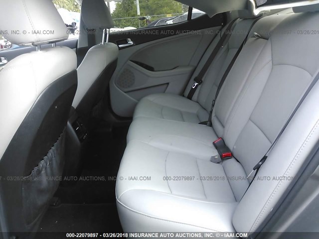 5XXGN4A72FG464210 - 2015 KIA OPTIMA EX GRAY photo 8