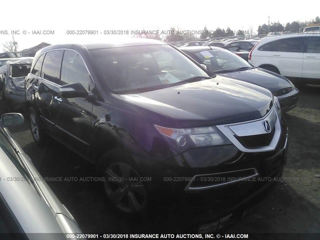 2HNYD2H62AH532627 - 2010 ACURA MDX TECHNOLOGY BLACK photo 1