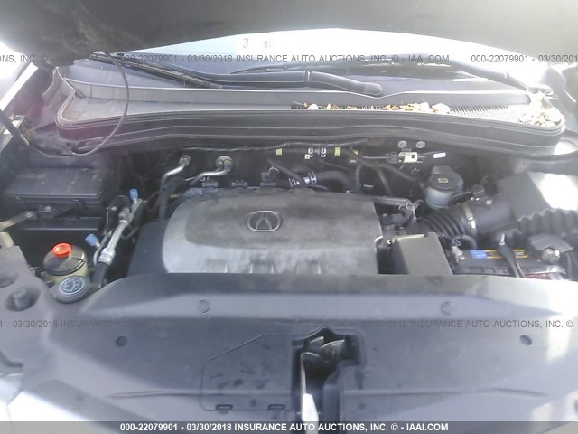 2HNYD2H62AH532627 - 2010 ACURA MDX TECHNOLOGY BLACK photo 10