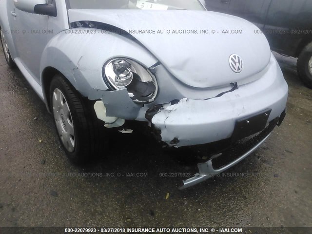 3VWPW3AG0AM020125 - 2010 VOLKSWAGEN NEW BEETLE Light Blue photo 6