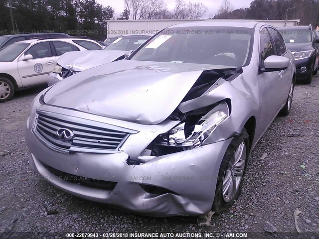 JN1CV6AR5CM970912 - 2012 INFINITI G37 SILVER photo 6