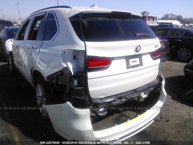 5UXKR6C57F0J78648 - 2015 BMW X5 XDRIVE50I WHITE photo 3