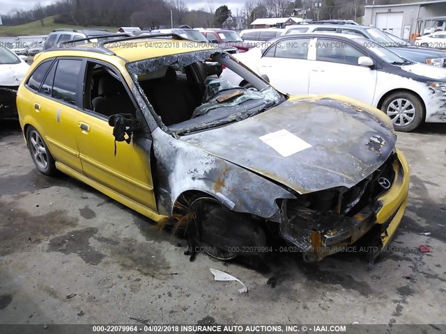 JM1BJ245421458497 - 2002 MAZDA PROTEGE PR5 黄色 照片 1