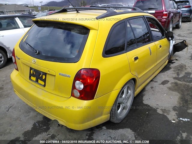 JM1BJ245421458497 - 2002 MAZDA PROTEGE PR5 黄色 照片 4