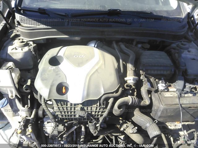 5NPEC4AB0CH495702 - 2012 HYUNDAI SONATA SE/LIMITED SILVER photo 10