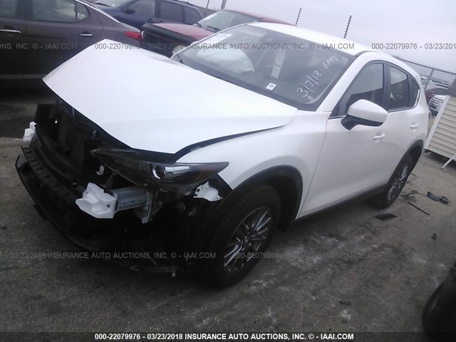 JM3KFABL7H0144605 - 2017 MAZDA CX-5 SPORT WHITE photo 2