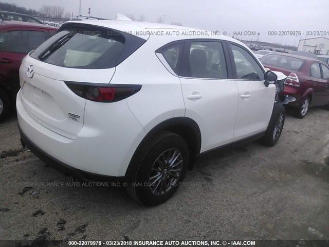 JM3KFABL7H0144605 - 2017 MAZDA CX-5 SPORT WHITE photo 4