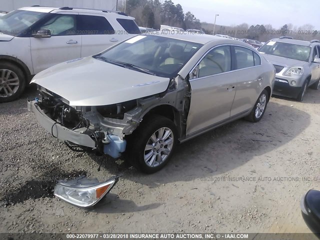 1G4GD5GR3CF331379 - 2012 BUICK LACROSSE PREMIUM TAN photo 2