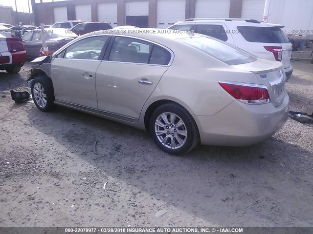 1G4GD5GR3CF331379 - 2012 BUICK LACROSSE PREMIUM TAN photo 3