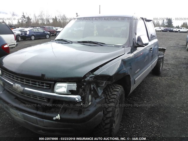 1GCEK19T21E124987 - 2001 CHEVROLET SILVERADO K1500 GREEN photo 2