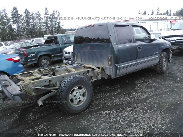 1GCEK19T21E124987 - 2001 CHEVROLET SILVERADO K1500 GREEN photo 4