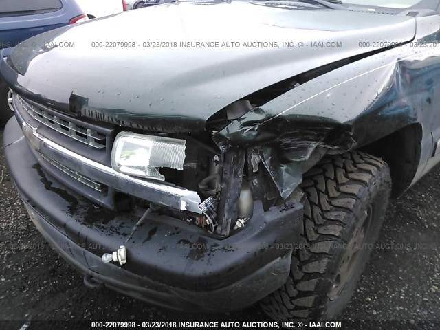 1GCEK19T21E124987 - 2001 CHEVROLET SILVERADO K1500 GREEN photo 6