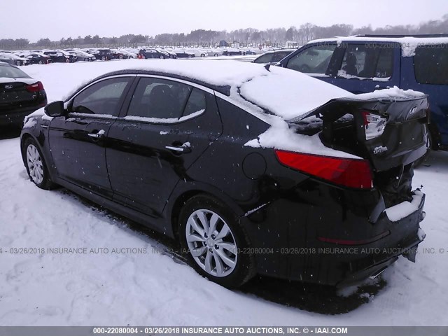 5XXGN4A79EG339705 - 2014 KIA OPTIMA EX BLACK photo 3