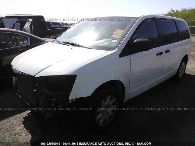 2A8HR44H98R828798 - 2008 CHRYSLER TOWN & COUNTRY LX WHITE photo 2